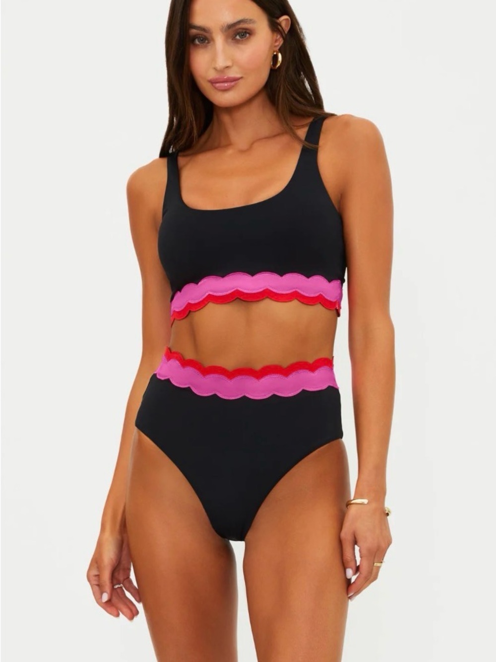 NWT Beach Riot Vanessa Bikini Bottom in White Sz Large
